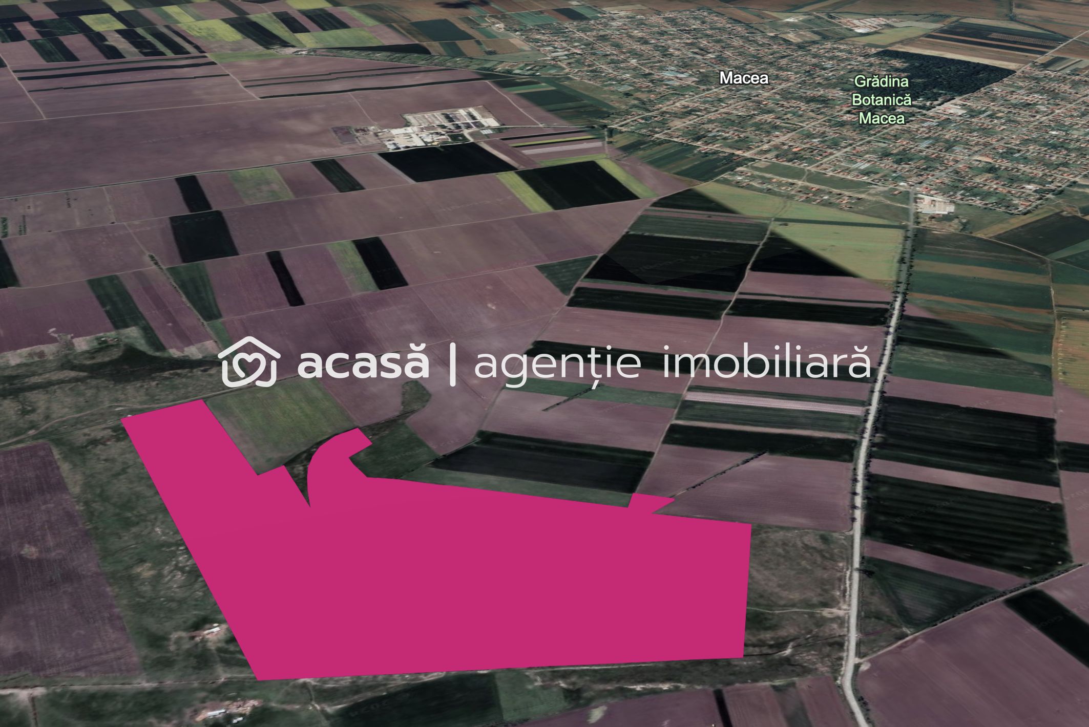 42 hektáros terület - ideális napelempark számára Mácsán (Macea), Arad