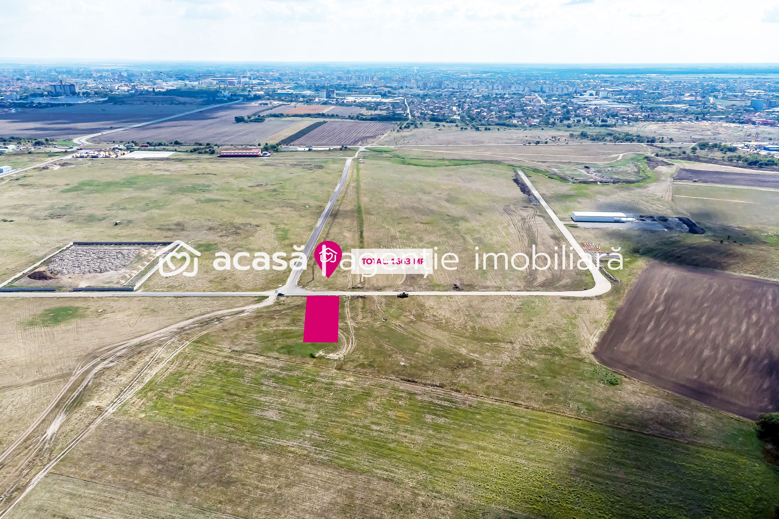 Lehetőség – Ipari telek 1.663 m² az Arad Nyugati körgyűrű közelében