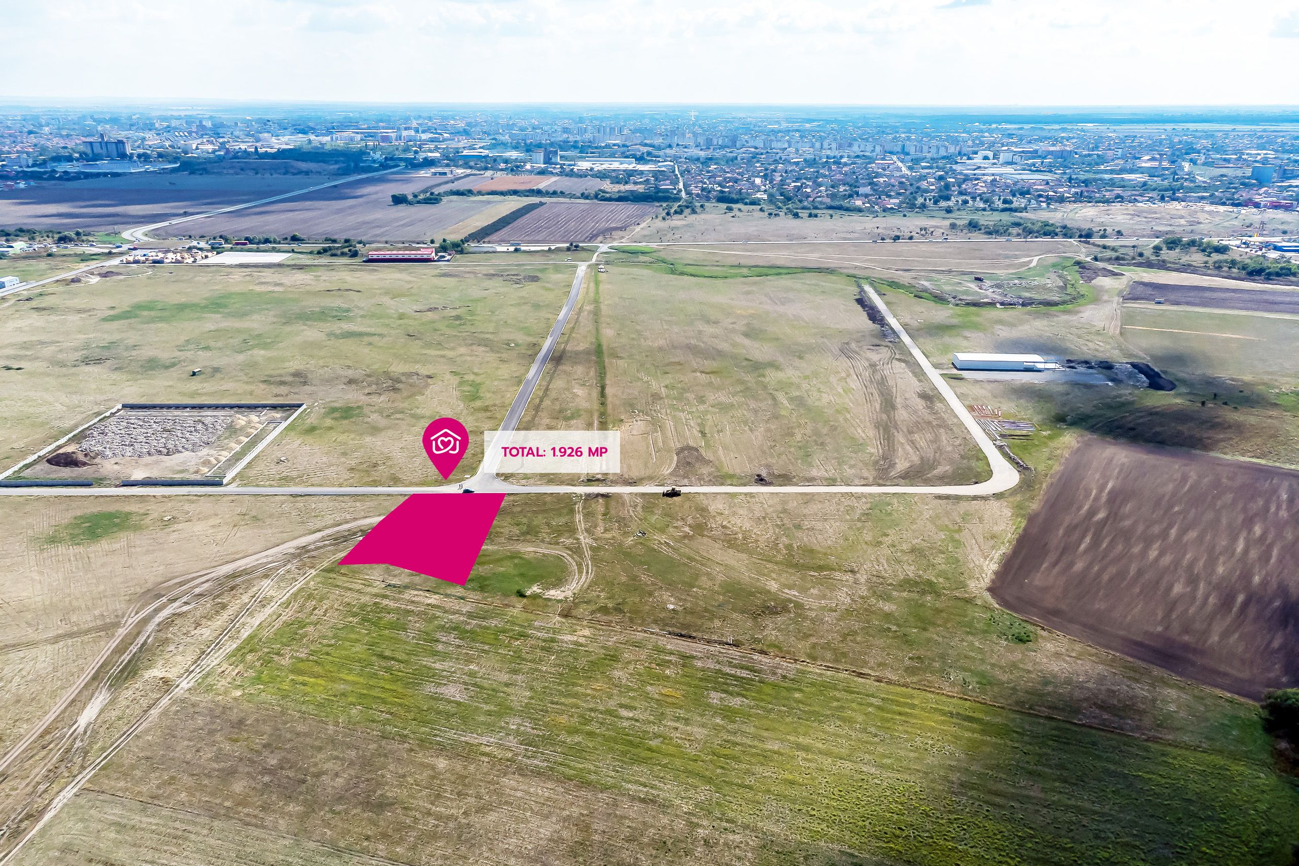 Lehetőség – Ipari telek 1.926 m² az Arad Nyugati körgyűrű közelében