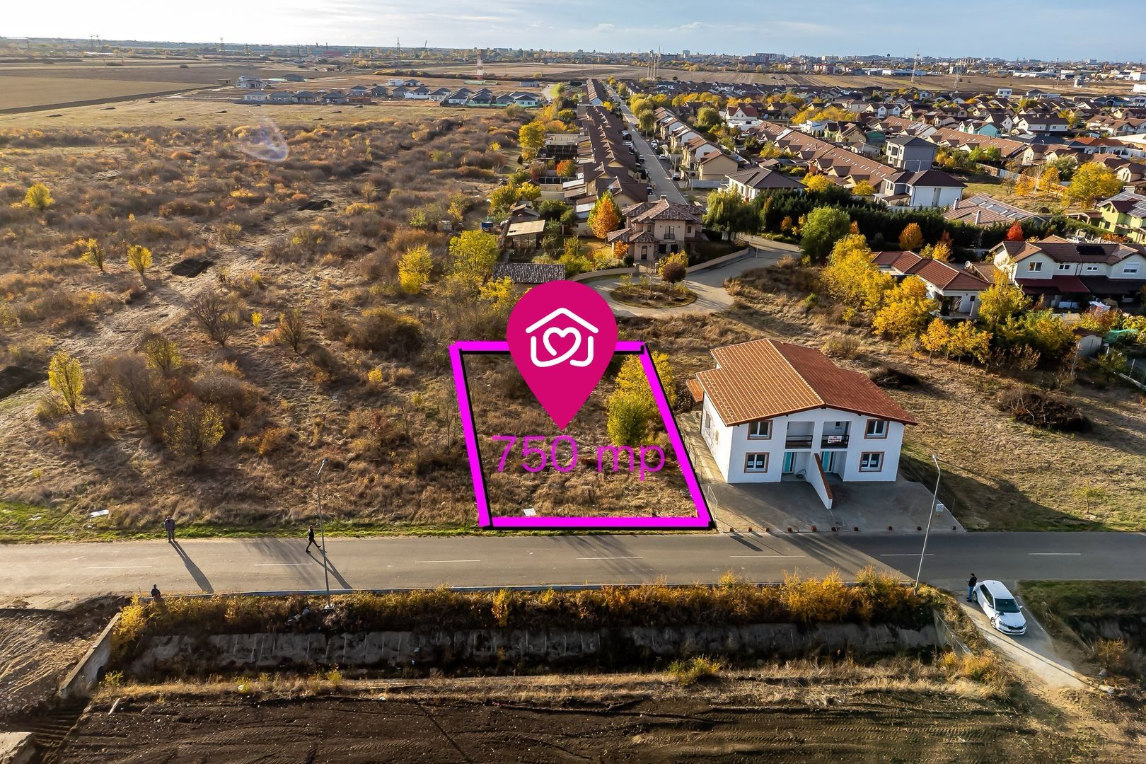 Teren 750 mp  cu toate utilitățile | Via Carmina | 100 €/mp
