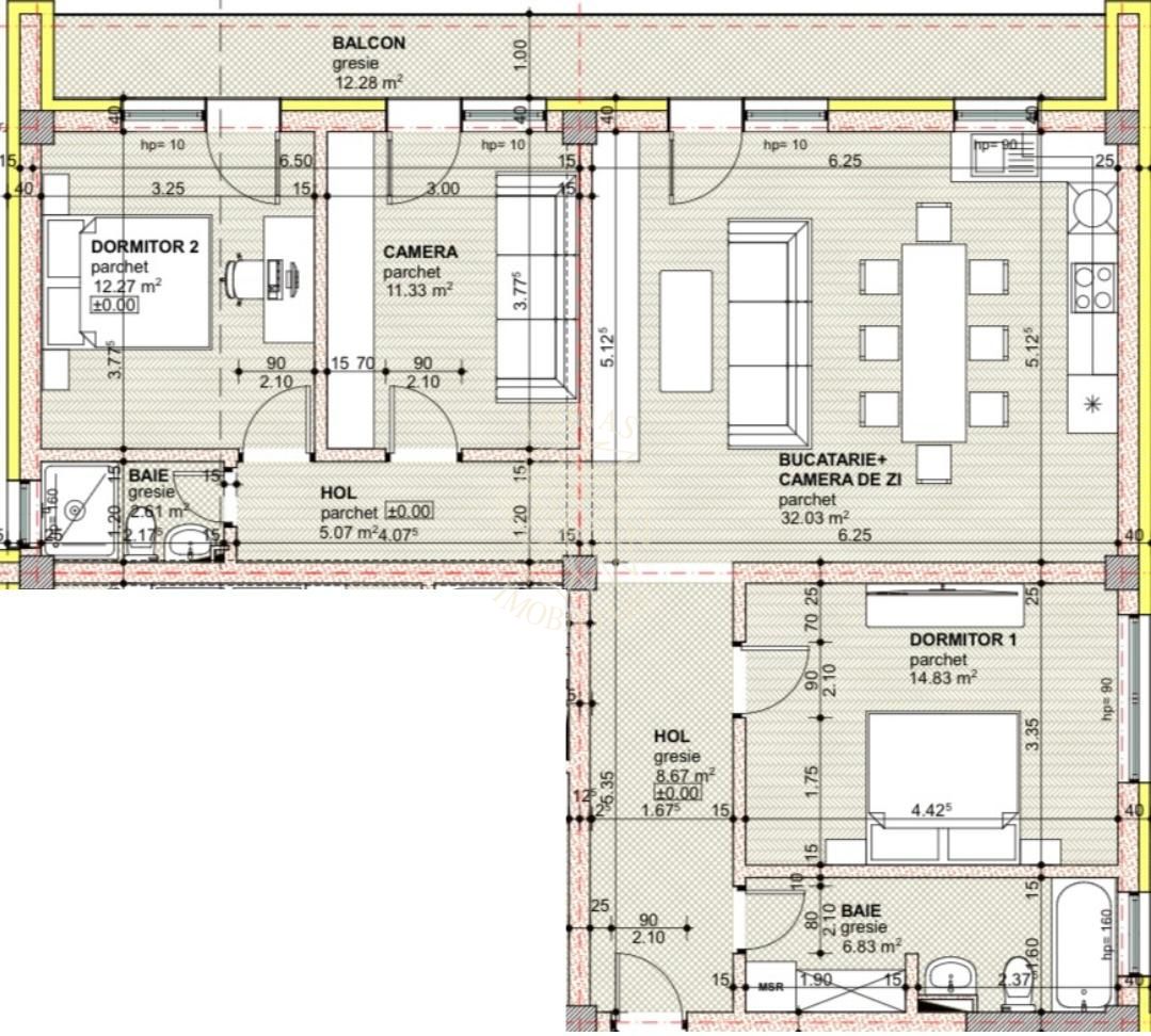 OFERTA! Apartament Ultrafinisat 93.6 mp+balcon 12.3 mp-Libertatii