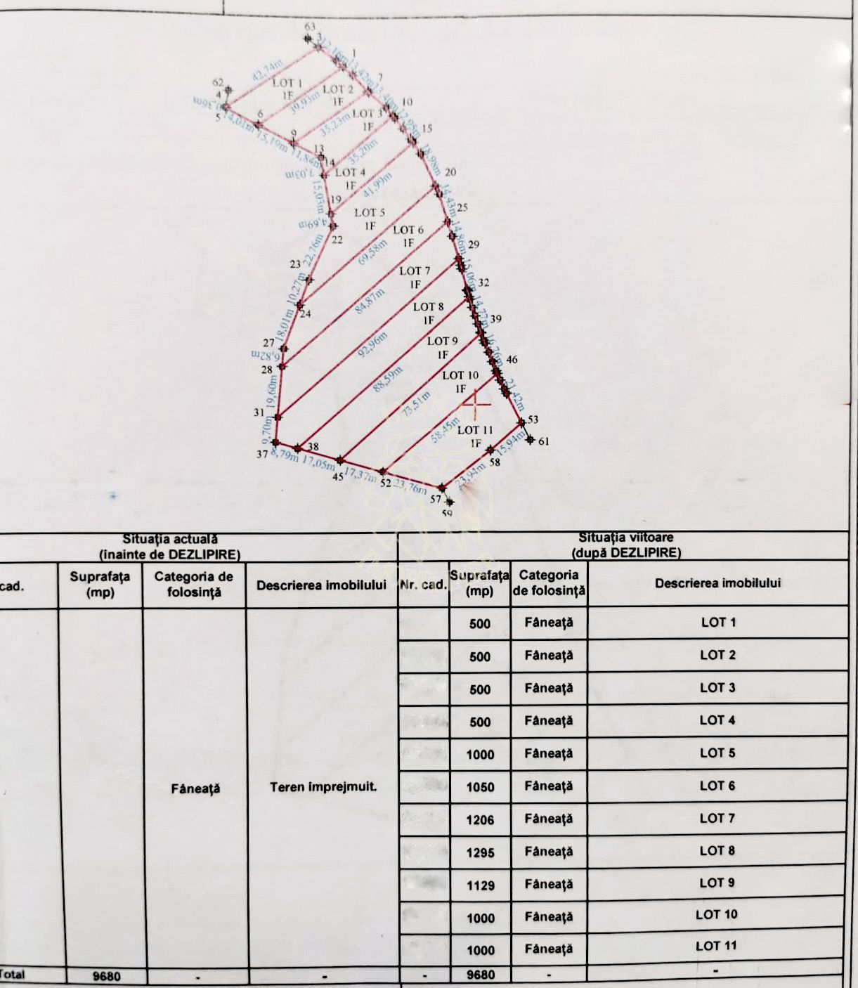 Parcele teren 500-1295 mp cu utilitati-Zona Drumul Tarpiului