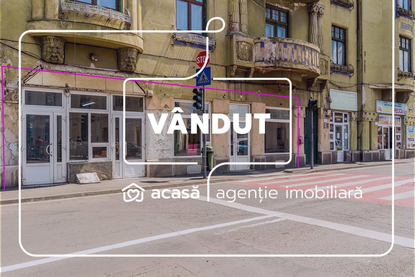 VANDUT! Spatiu comercial ,cu vitrina de in zona Boul Rosu. — fotografia 1