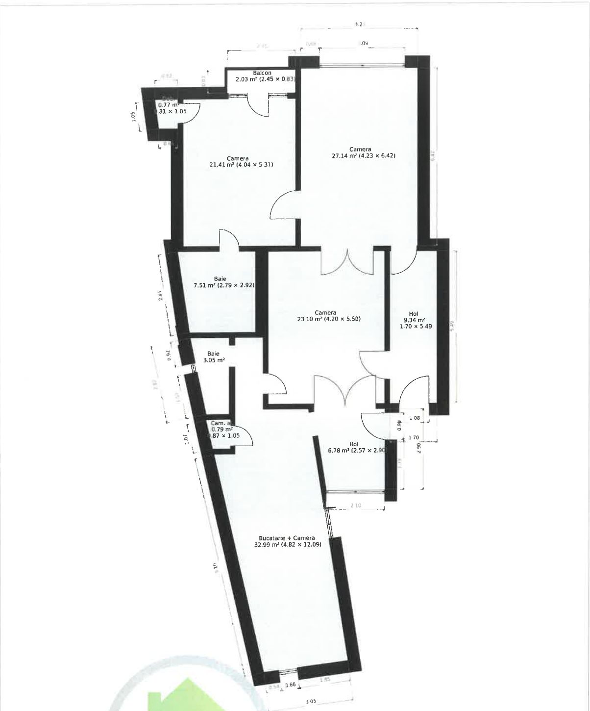 Apartament 3 camere + GARAJ PROPRIU pe B-dul Vasile Milea | Etaj 2 — fotografia 3