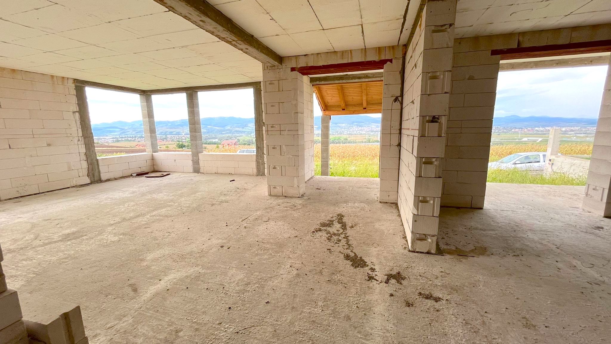 Casa de vanzare, 130 mp utili, 1000mp teren, panorama - foto 3