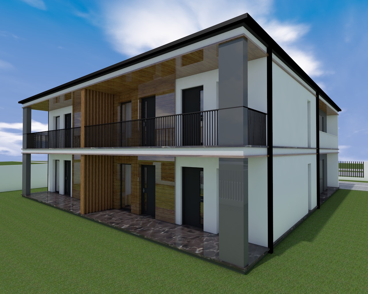 Apartament cu 3 camere, 2 bai, curte proprie, parcare si boxa 40 mp - foto 2