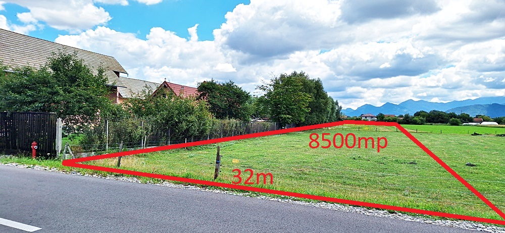 Brasov, cartier Stupini, teren intravilan 8500mp pe str Izvorului, 30 euro/mp - Brasov