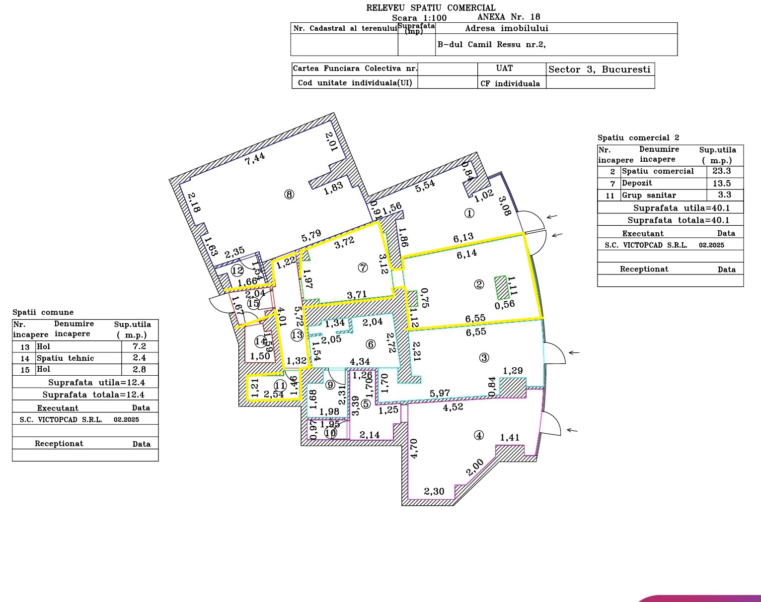Spatiu comercial 44mp Dristor McDonald's Metrou Stradal Camil