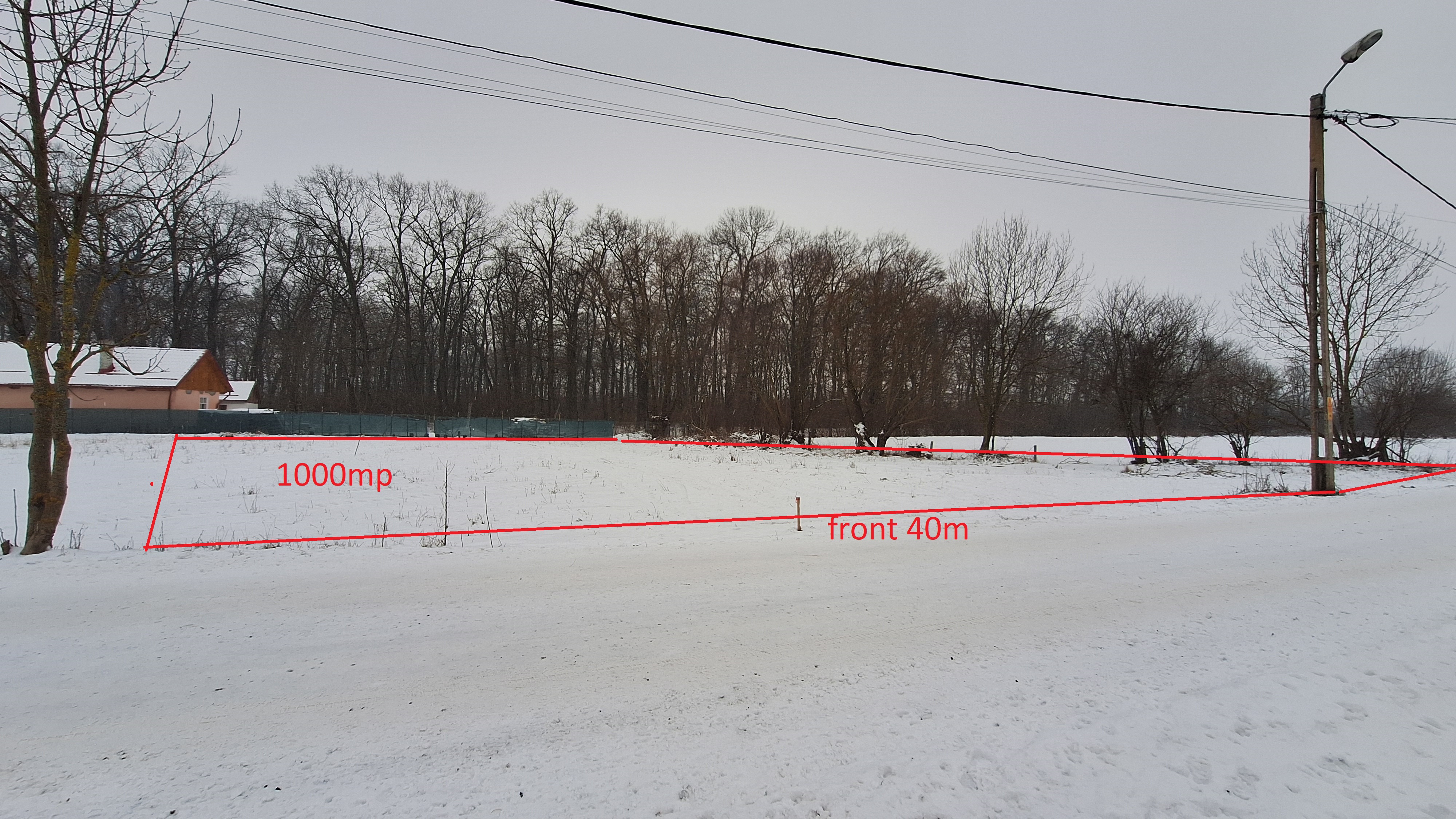 Teren 1000mp intravilan la liziera padurii, acces din drum asfaltat. - Lunca Calnicului